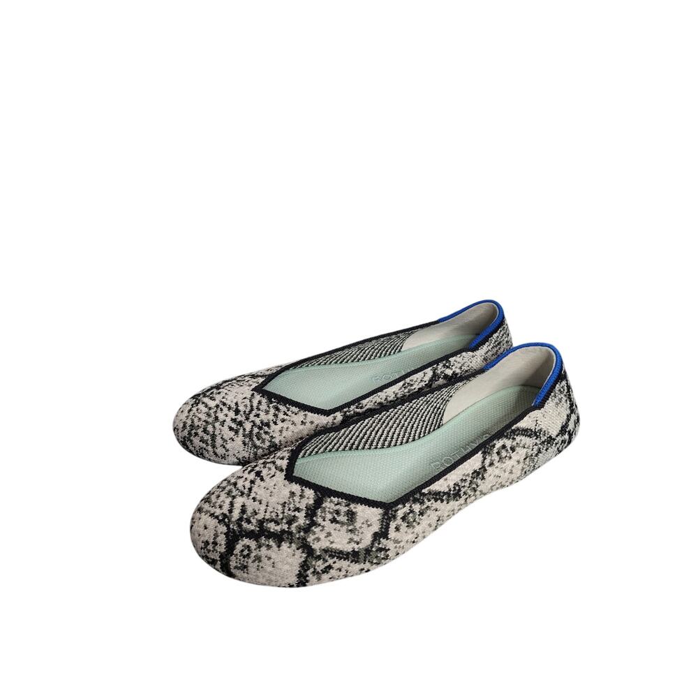 Rothy's The Flat in Python Women's 7 knit flats